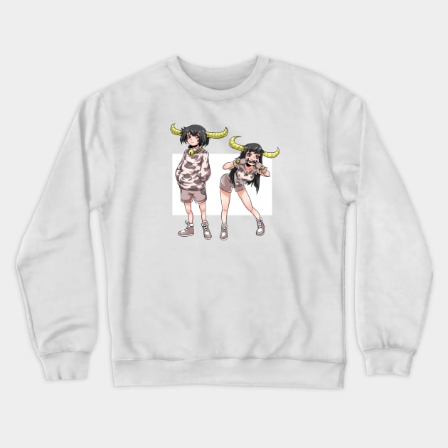 Watamote Crewneck Sweatshirt by painterming